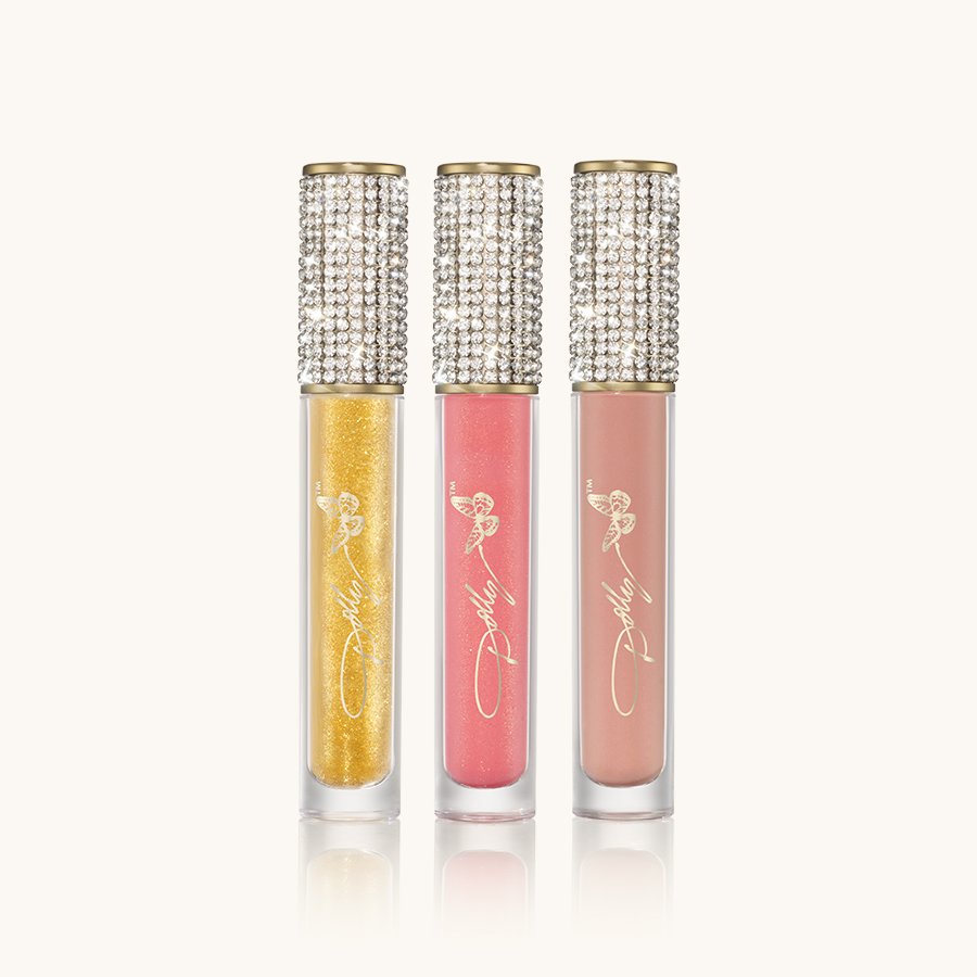 Lip Gloss Bundle: Gold Dust, Very Pink & Rose Petal