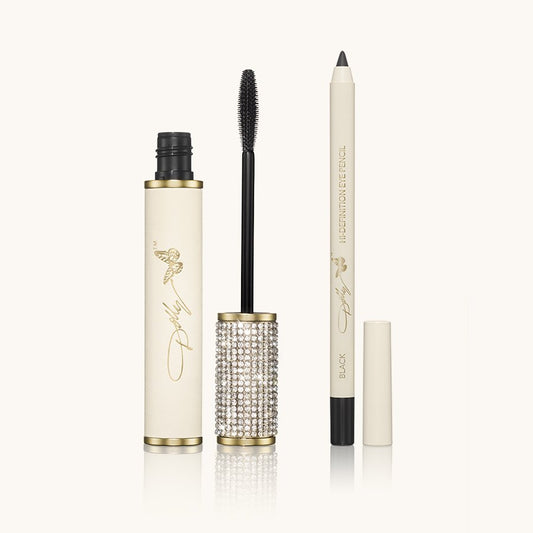 Midnight Duo Eye Bundle: Dolly-Eyes Mascara in Jet Black & Hi-Definition Eye Pencil in Black